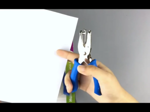 ID Puncher Single Hole 6MM Hole Silicon Anti Slip Handle Scrapbooking Binding Stationary Office School Supplies