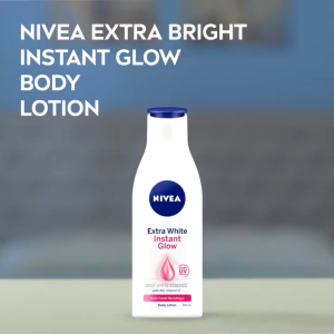 Lotion Pagi dengan SPF: NIVEA Body Lotion Extra Bright Instant Glow SPF15 190ML