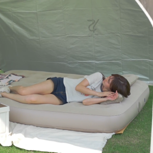 【Garansi 10 tahun】kasur angin pompa otomatis tempat tidur camping (Termasuk pompa udara otomatis)