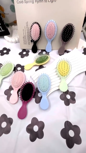 BW-C1146 Sisir Rambut Anak Polos Anti Kusut Warna Pastel / Sisir Rambut Pijat Anak Wet Brush Mini