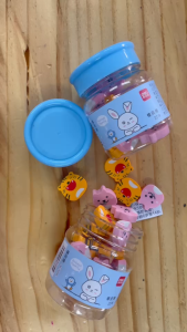 Deli ยางลบแฟนซี 22ก้อน/กระปุก Eraser 71055 ยางลบ ยางลบดินสอ ยางลบแฟนซี ยางลบเด็ก เครื่องเขียน