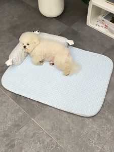 【Meoof】 Dog Bed Cat Bed Pet Summer Cooling Bed Washable Small Breed Pet Bed 夏季狗狗大眼怪兽凉感靠垫沙发狗窝猫窝宠物窝泰迪小型犬狗垫子