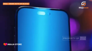 INIAJA - Ceramic Matte Anti Blue Ray Infinix Hot 60i 60 50 50 5G 50i 50 Pro 40 40i 40 Pro 30 30i 30 Play 30i NFC 30 Play NFC 20s 20 5G 20i 20 Play 20 Anti Gores Anti Radiasi Pelindung Layar Full Layar