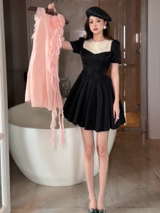 ZYHT EraVogue Váy nữ Váy hồng Váy vành chữ A Váy voan Váy công sở Váy Hiso Váy cổ điển Váy công sở Váy dự tiệc Váy dạ hội 61042