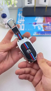 Ốp Chìa Khóa Xe Honda CRV 2024 Hợp Kim Cao Cấp Họa Tiết 3 Sọc Cờ Ý Kèm Dây Logo Màu Lịch Lãm Sang Trọng Bền Bỉ