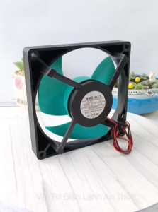 Quạt tủ lạnh Panasonic 2 dây 12V kích thước 12.5cm x 12.5cm cánh xanh NMB