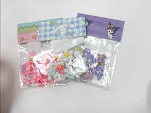 Sweetybayibayi 8Pcs/set Sanrio Resin Sticker Cute Melody Cinamoroll 3D Resin Sticker Handmade Craft Decoration Resin Sticker Accessories