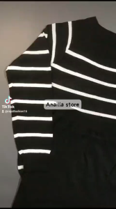 NHV Set Retlan Rajut Dan Rok Setelan Setrip Premium