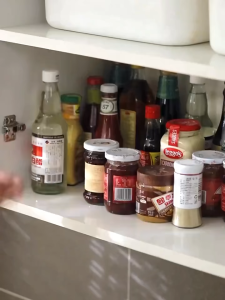 Rotating Spice Holder Shelf 360 Degrees Turntable Organizer Rotatable Seasoning Rack for Bathroom Organizer R1620