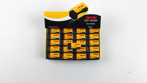 Penghapus Joyko 1Pak 40pcs Kecil Hitam Soft Eraser Stip Clearly