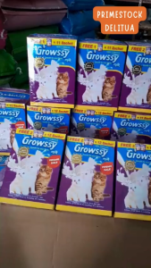 Growssy Milk Susu Kucing - Nutrisi Lengkap untuk Anak Kucing Box 10+1 Sachet
