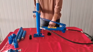 10 Ton Portable Hydraulic Ram Auto Body Frame Repalr Kiti Sepairmlta hydairerntumdiertmlc jacck 10 ton