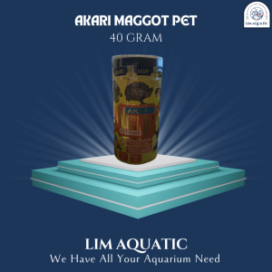 AKARI MAGGOT PET 40 GRAM SUPER GROWTH + BETA CAROTENE / MAKANAN IKAN