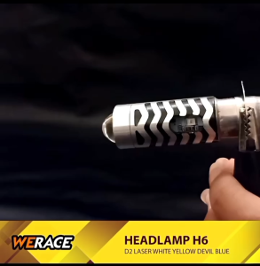 LAMPU UTAMA DEPAN LED H6 LASER CUTOFF JAUH DEKAT PUTIH KUNING PLUS SENJA BIRU ISI 2 PCS UNIVERSAL PNP SUPRA X 125 JUPITER Z1 BURHAN VARIO 125 110 OLD DLL