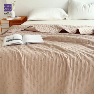 ผ้านวมเครื่องปรับอากาศอัลตราโซนิก นุ่มระบายอากาศ ซักเครื่องได้ 4 ฟุต 5 ฟู