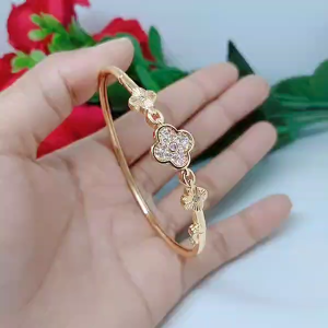 Gelang Tangan Bangle Wanita Titanium Xuping: Perhiasan Aksesoris Fashion Lapis Emas Anti Karat