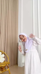 Kerudung Anak Sport / Hijab Sporty Instan Anak Jersey Usia 3-6 Tahun