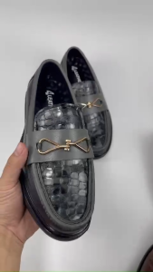 Giày da nam công sở Tam4T mã P9104 giày PENNY LOAFER da bò đế cao su 5.5cm đánh màu patina - Bh 12th - Tam4T