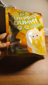 Lianggui Surprise Gummy Permen Jelly Kupas Halal 108g Permen Lunak Aneka Buah Mangga Stroberi Anggur
