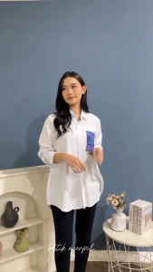 KEMEJA WANITA POLOS ADEM RAYON