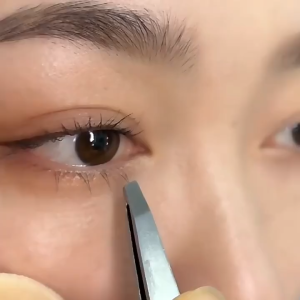 READY STOCK-JB Without Glue self-adhesive false eyelashes brown color lower eyelashes免胶自粘假睫毛焦糖色下睫毛