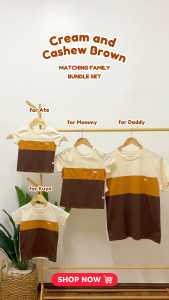 Moose Gear Cream and Cashew Brown Combi Matching Family Bundle Set (14301)