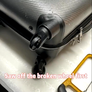 Roda Koper Double Wheel Rubber Suitcase Wheels Roda Koper Pengganti 360 Derajat Karet Roda Universal