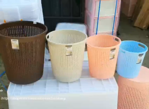 Sọt nhựa tròn đan Hàn Quốc -Nhựa Duy Tân Nhỏ/Trung/Lớn dùng làm sọt đựng đồ Sọt Decor
