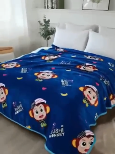 พร้อมส่ง ผ้านาโน 6 ฟุต ผ้าห่ม เกรดพรีเมี่ยม ลายการ์ตูน ผืนใหญ่ ขนาด180x200cm