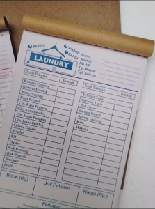Nota Loundry 2 Ply 1/4 Folio Murah - i Siap Kirim ready