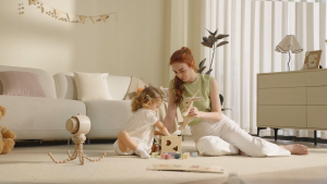 JisuLife  Stroller Fan Life 2 Baby Portable Fan Leafless 5000mAh 100 Speeds Anti-pinch Shaking Head Air Purifier Childrens Fan Desktop Outdoor with Light 3 Gears