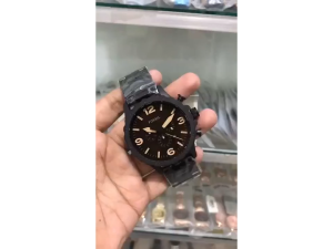 [Promo] Jam Tangan Pria FS JR1356 / JR 1356 Nate Chronograph Black Stainless Steel Original Garansi 2 Tahun