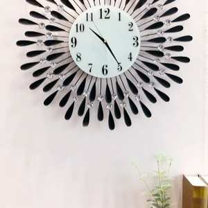 Elegant Art Creative Wall Clock Living Room Decorative Silent Clock Personalized Creative Clock (38/60cm) Easy to Hang and Battery Powered / Home Life.