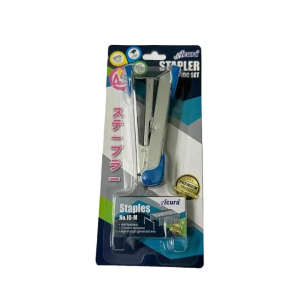 Acura Stapler 2 in 1 Set ( Use staples No.10 / Include 1 Box Staples / RANDOM Color)