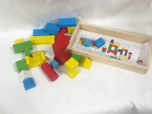 LAKOE Mainan Balok Castle Jigsaw Puzzle Kayu Anak Mainan Edukasi Wooden Toys