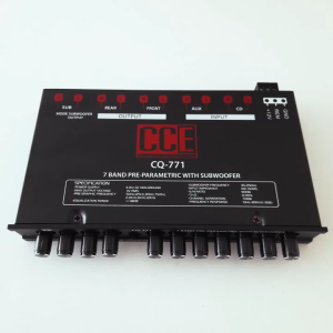 Kimphat ปรี7แบน แยกซับอิสระ กลางชัด แหลมใส เบสหนัก CQ-771 CCE งานแท้CCE รับประกันสินค้าจากโรงงาน จํานวน1เครื่อง ปรีรถยนต์ เครื่องเสียงรถยนต์