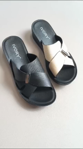 IVORY Sandal Wedges Wanita 5cm Import SL23-158