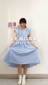MyYoora Lenora Striped Dress Wanita Korean Style DS1190