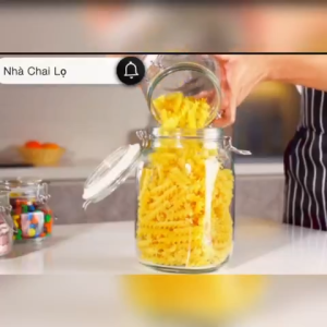 Hũ Thủy Tinh Nắp Cài Dáng Ý 300Ml 500Ml 750Ml 1000Ml 1500Ml 2000Ml 1 lít 2 Lít 3 Lít - Lọ Hủ Nắp Gài Kín Hơi Đựng Thực Phẩm