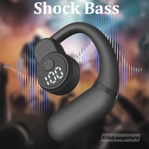 Tai Nghe Kẹp Vành Tai Bluetooth 5.4 không dây đeo 1 bên không đau tai chống rơi pin trâu