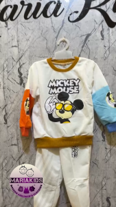 setelan joger anak usia 1 tahun sampai 5 tahun motif mikimouse