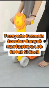 Mainan Anak Labeille Scooter Lion Racer Kidu Baby