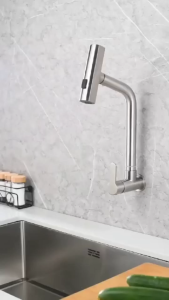 Kitchen Faucet Stainless Faucets for Sink Kitchen Faucet Stainless Steel Brushed Multi-fun Sprayer for Kitchen Waterfall Faucet Gripo