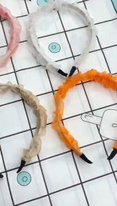 Aksesoris Rambut Unik: Bando Bahan Sifon Warna-Warni Gaya Korea