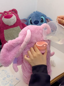 Hot Water Bag Lotso Cute Lilo Stich Angel Heat Warm Pad for Period Pain Relieve Beg Panas Air 可爱热水袋 暖暖包
