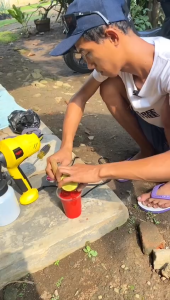 COD Pistol semprot cat  tembok listrik elektrik kompresor alat cat lengkap 400 watt 800 ml