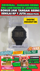 JAM TANGAN DIGITEC ORIGINAL - JAM DIGITEC DG-5202TBK JAM DIGITEC DG5202 JAM DIGITEC 5202 JAM DIGITEC DG5202TBK - Men TR - Resin - Hitam - Diameter 5 CM - Jamdunia / Jam dunia JD18 JAM TANGAN PRIA JAM PRIA JAM TANGAN ANTI AIR # S003