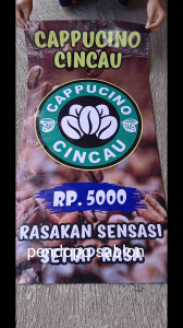 Spanduk Banner ES Cappucino Cincau 50x100 150x60