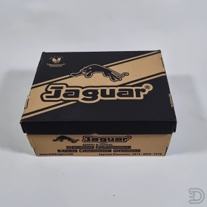 Sepatu Jaguar Anak Laki-laki TK SD Perekat Hitam Putih Size 30-33