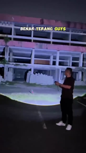 Senter Multifungsi PowerBank 9000mAh LED Lensa Zoom & Laser Super Terang 15000 Lumens Flashlight MAX POWER MX-B702